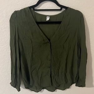 BP light and airy Green long sleeve